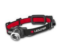 LED LENSER H8R - Torcia da testa a LED H8R, 600 lm, nera/arancione, batteria agli
