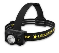 Ledlenser HF6R Pro Torcia frontale ricaricabile 900lm, Supporto casco, IP67 | Lampada frontale da lavoro, Autonomia 60 ore, Raggio di 180 m, USB-C, Luce rossa, 130 g, Ideale per meccanici e idraulici