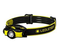 Ledlenser iH5 Torcia frontale professionale LED, inkl. fissaggio al casco incluso, messa a fuoco regolabile, 200 lumen, clip dimetallo, batteria inclusa, lavoro, artigianato, torcia da testa