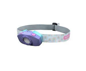 Ledlenser KIDLED2 Lampada Frontale per Bambini, Batterie AAA, Unicorno | Spegnimento automatico, luce bianca, rossa e blu, clip per zaino, per la lettura, il campeggio, regalo per bambini e bambine