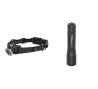 Ledlenser MH10 Outdoor Torcia Frontale LED, Batteria al Litio 18650 Ricaricabile, 600 Lumen, Pesca & P7R Torcia Tascabile LED, 1000 Lumen