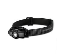 Ledlenser MH5 Torcia Frontale LED da Outdoor, Nera/Grigia, Ricaricabile con Batteria, 400 Lumen, autonomia Fino a 35 Ore, Luce Rossa, Possibile Uso con 1 Batteria AAA, clipmetallica
