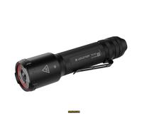 Ledlenser TAC6R - Torcia tattica ricaricabile a LED 2000 lm, 6 modalità tra cui strobo, tecnologia multi-lente, portata 370 m, impermeabile, USB-C - Per polizia, sicurezza e esercito