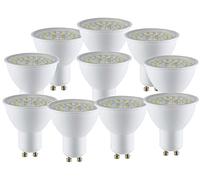 LEDLUX 10 Pezzi Lampada Led GU10 5W 800 Lumen, 5W=55W, 160LM/W Massimo Risparmio, Angolo 110 Gradi,Diffusore Trasparente (5W 800 Lumen 160LM/W, Bianco Freddo 6400k)