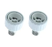 LEDLUX 2 Pezzi Convertitore Adattatore Portalampada Per Lampada Led Attacco Da E17 A GU10