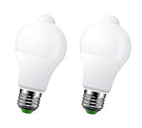 LEDLUX 2 Pezzi Lampade Led E27 Con Sensore di Movimento, 12W 1160 Lumen, Forma Bulbo A60, Bianco Freddo 6500K