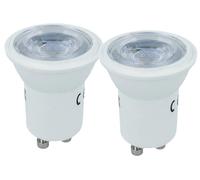 LEDLUX 2 Pezzi Mini Lampadine LED GU10 Ø35 mm 4W 360lm Fascio 38° Satinato H46