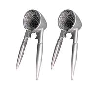 LEDLUX 2 Pezzi Schiaccianoci Conico in Metallo Noce Cracker Nutcracker