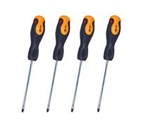 LEDLUX 4 Pezzi Cacciaviti a Taglio, Con Punta Magnetica, Misura 4X100mm