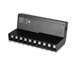 LEDLUX CB97965 Lampada Led Lineare Regolabile 10X2W 24V CRI 90 UGR 19 Per Sistema Binario Magnetico (Caldo 3000K)