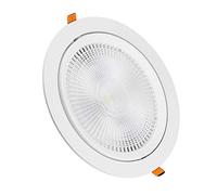 LEDLUX Faretto Led Da Incasso Orientabile 20W Cob Caldo 3000K Diametro 170mm Foro 145mm