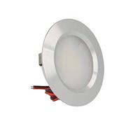 LEDLUX Mini Faretto Led Da Incasso Rotondo 3W AC/DC 12V DC 24V Foro 50mm (Argent