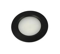 LEDLUX Mini Faretto Led Da Incasso Rotondo 3W AC/DC 12V DC 24V Foro 50mm (Nero, 4500K)