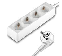 LEDLUX Multipresa Ciabatta Elettrica 4 Posti 10A Cavo 1,5 Metri 3X1.5 mmq SKU-8756