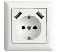Ledmaxx 106648 1 parte presa di corrente per montaggio a filo con usb
