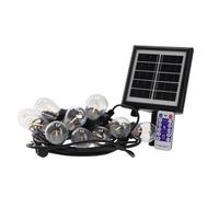 LedMe Ghirlanda Led Solare 3W 10 Lampadine E27 Per Esterno IP65 3000K Calda