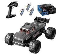 Ledovan 1:12 Auto telecomandata 70KM/H Motore brushless per adulti, impermeabile Monster Trucks, 4WD High Speed RC Offroad Truck, 3 batterie KF16 (nero)