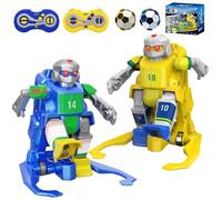 Ledovan Bot Calcio Bot Bambini 2.4GHz Calcio Giocattoli con Telecomando per Più Giocatori, Dribbel, Sparare, Lupfer e Tackling, Compleanno Interattivo per 6 7 8 9 10 Ragazze Ragazze