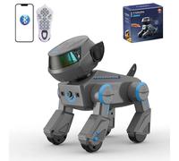 Ledovan Robot Cane per Bambini Telecomandato Giocattolo, Robot Cane Interattivo da Toccare per Bambini 3-12 Anni, Regalo, Programmazione Intelligente con Canti e Danze, Salti in Piedi e Flessioni