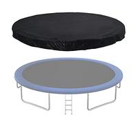 Ledph Copertura Tappeto Elastico ø 183 244 305 366 396 427 488 Cm, Telo Copri Tappeto Elastico Nero, Copri Tappeto Elastico Protezione da Raggi UV, Vento e Pioggia, Antistrappo,10FT (305 cm)