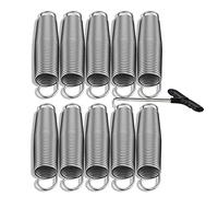 Ledph Molle per Tappeto Elastico, 88 100 116 130 140 165 178 210 mm Molle Trampolino, Pezzi di Ricambio per Tappeti Elastici da Giardino, Molle in Acciaio Zincato Galvanizzato,21cm,10PCS