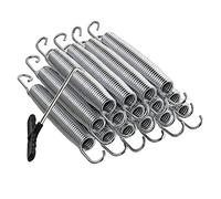 Ledph Molle per Tappeto Elastico, 88 100 116 130 140 165 178 210 mm Molle Trampolino, Pezzi di Ricambio per Tappeti Elastici da Giardino, Molle in Acciaio Zincato Galvanizzato,21cm,15PCS