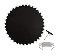 Ledph Tappeto Elastico Telo Ricambio Trampolino, Telo di Ricambio Trampolino, ø 305cm, 54/56/60/64 Occhielli, Tappeto da Salto per Trampolino da Giardino, Nero,10ft/56 Buckles
