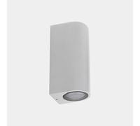 LEDS-C4 Applique da esterno Eko Double, bianco, larghezza 7 cm, alluminio LEDS-C4