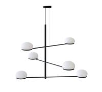 LEDS-C4 Coco Chandelier a sospensione, nero/bianco 00-7986-05-M1