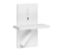 LEDS-C4 E-Lamp applique LED con spot, bianco LEDS-C4