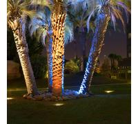 LEDS-C4 Lampada da incasso per pavimento a LED Gea, Ø 18 cm, 3000K, acciaio inox LEDS-C4