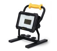 LED's work Lampada da lavoro a LED per batterie da 18 V, 20 W, luce bianca fredda, compatibile con Bosch Professional, Makita, Metabo (CAS), Einhell come faretto da costruzione, batteria da officina