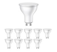 10x lampadina LED GU10 PAR16 bianco caldo (2700 K) 7 W 630lm 103° opaco [EEK: F]