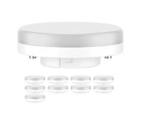 ledscom.de 10 pezzi lampadina GX53 LED, bianco caldo (3000 K), 0,5 W, 51lm, opaca