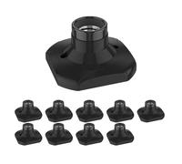 ledscom.de 10 pezzi Plafoniera/porta lampada ELEKTRA, nero, 1x E27 max. 60W