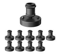 ledscom.de 10 pezzi Plafoniera/porta lampada RETRA, nero opaco, 1x E27 max. 60W