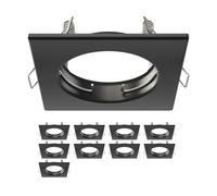 ledscom.de 10 pezzi Telaio di montaggio a soffitto RIR, angolare, nero opaco