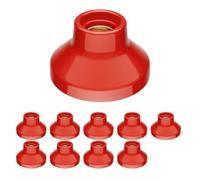 ledscom.de 10 pz. plafoniera/porta lampada ELEKTRA, porcellana, rosso lucido, 1x E27 max. 300W