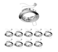 10x Telaio di montaggio a soffitto FERE rotondo girevole cromo lucido
