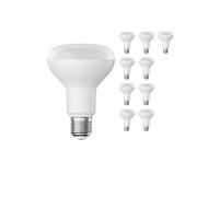 ledscom.de 10x lampadine LED E27, R80, bianco caldo (2700 K), 10 W, 935lm, opaco