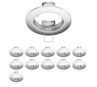 ledscom.de 12 cornici da incasso a soffitto CIRC, rotonde, alluminio opaco