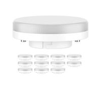 ledscom.de 12 pezzi lampadina GX53 LED, bianco caldo (2700 K), 4,2 W, 372lm, 96°, opaco