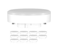 ledscom.de 12x lampadine LED GX53, bianco (4100 K), 10,9 W, 1212lm, 115°, opaco