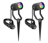 2x Faretto da giardino SHINGA per esterni IP65 con spina antracite 1x GU10 max. [EEK: F]