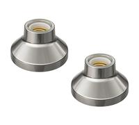 ledscom.de 2 lampade da soffitto/portalampada ELEKTRA, porcellana, argento lucido, 1x E27 max. 300 W