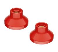ledscom.de 2 lampade da soffitto/portalampada ELEKTRA, porcellana, rosso lucido, 1x E27 max. 300 W