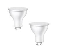 ledscom.de 2 lampadine LED GU10, PAR16, bianco caldo (2700 K), 7 W, 630lm, 103°, opaco