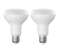 ledscom.de 2 pezzi E27 lampadina LED, R80, bianco caldo (2700 K), 10 W, 935lm, opaco