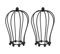 ledscom.de 2 pezzi paralume a gabbia, nero, 115 mm Ø