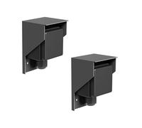 ledscom.de 2 pezzi Presa a muro PIWI per esterni, IP44, singola, antracite
